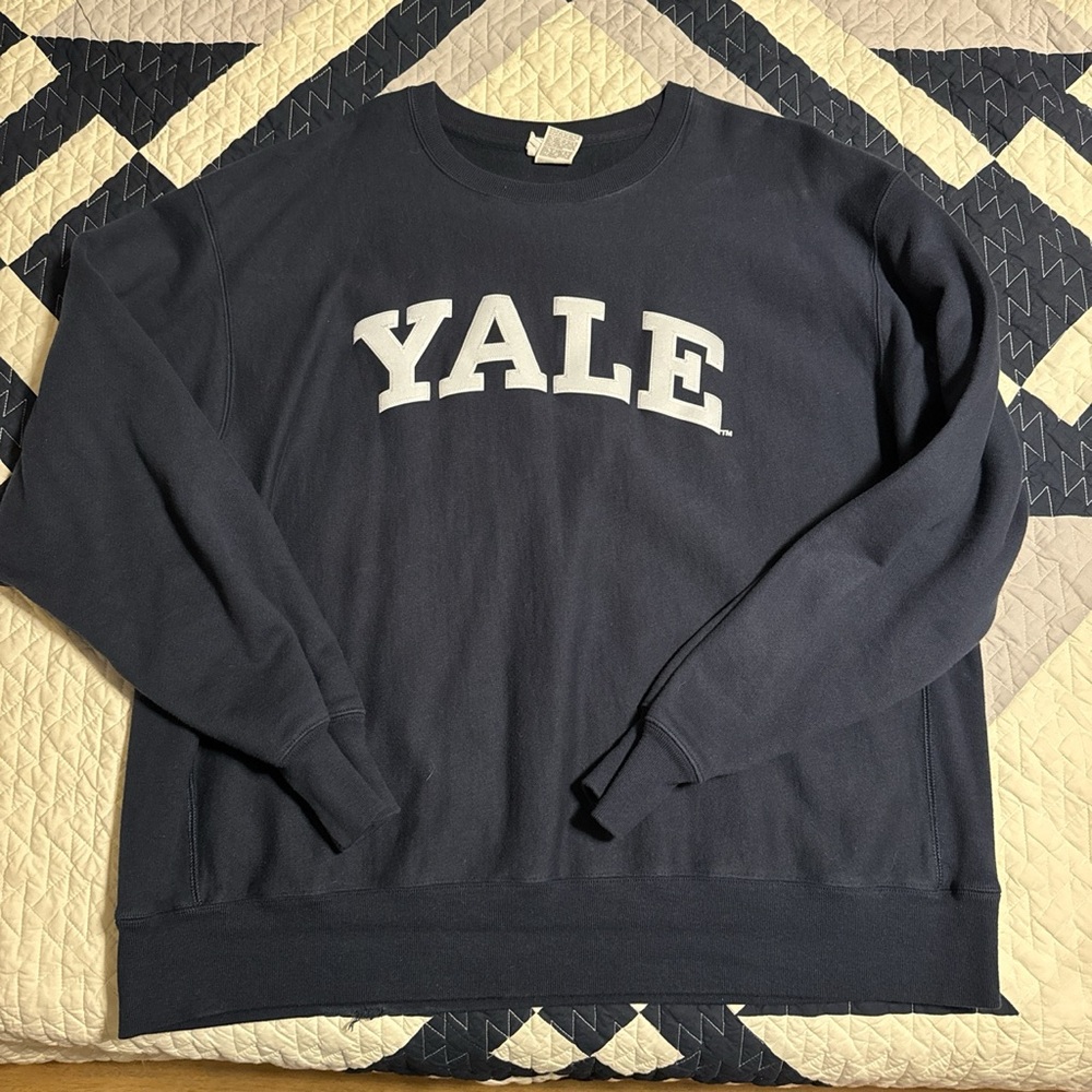 Yale University Champion Reverse Weave Crewneck Sweatshirt